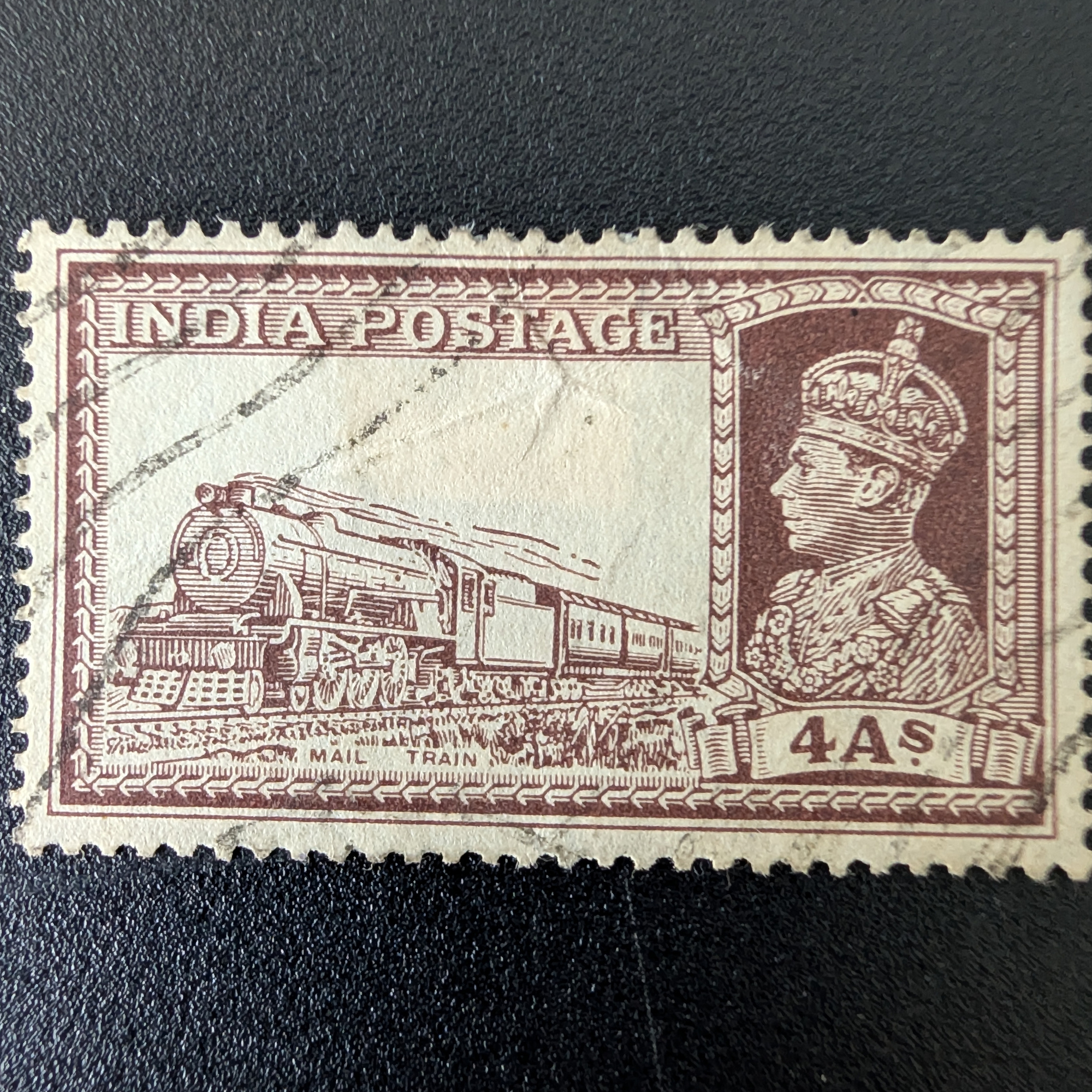 Steam locomotive and mail train